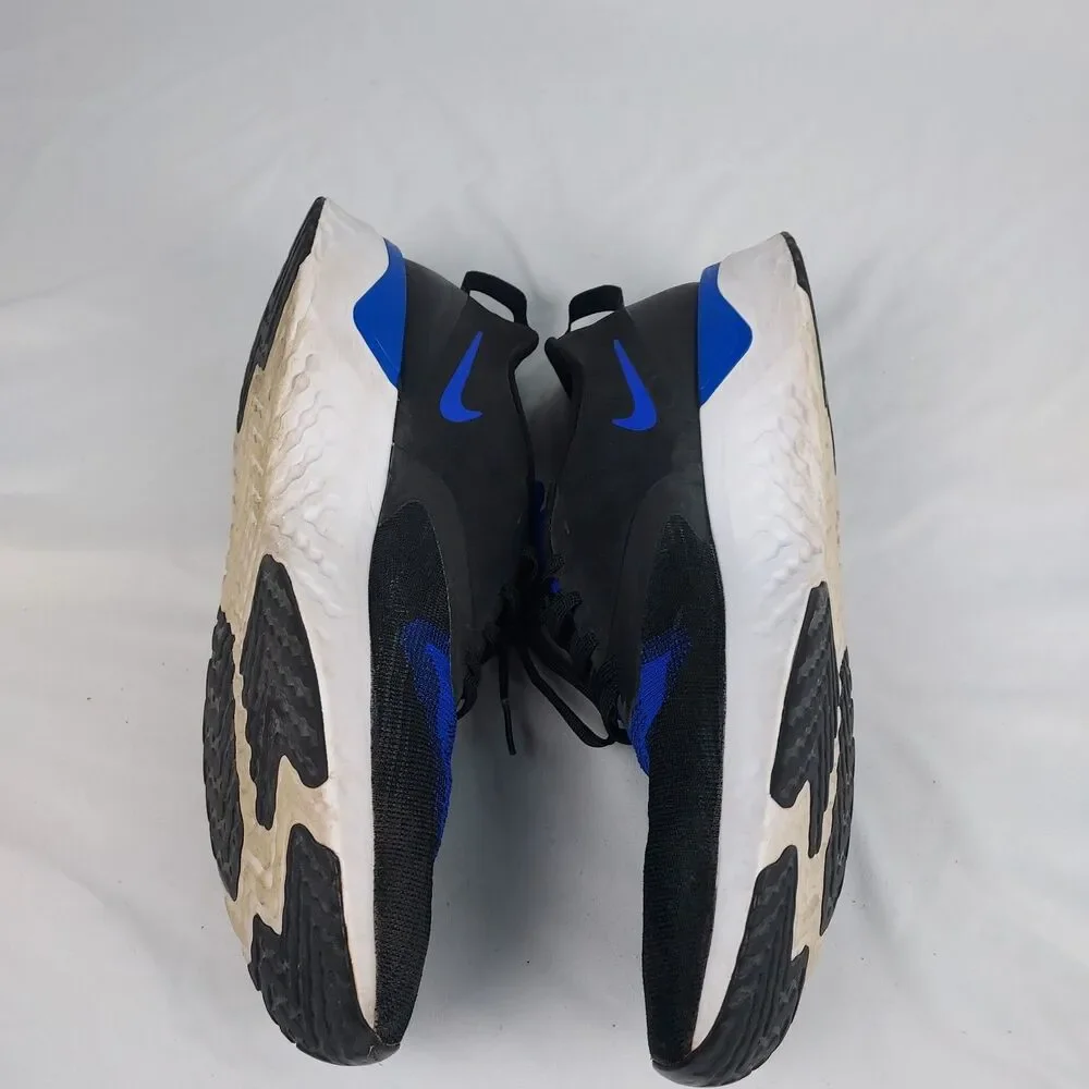 Nike Revolution 5 Mens 13 Running Sneakers Black Blue Lightweight Shoes